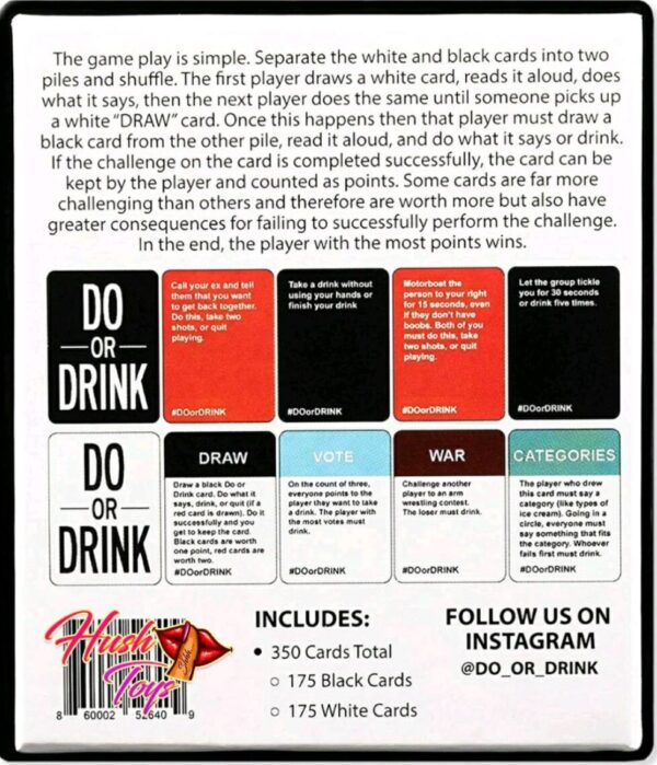 Do or Drink - Party Card Game - for College, Camping, 21st Birthday, Parties - Funny for Men & Women - Image 3