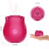 Rose Vibrator G-spot Dildo Vibe Sucker Sex-toys Women (Red) - Image 4