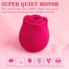 Rose Vibrator G-spot Dildo Vibe Sucker Sex-toys Women (Red) - Image 6