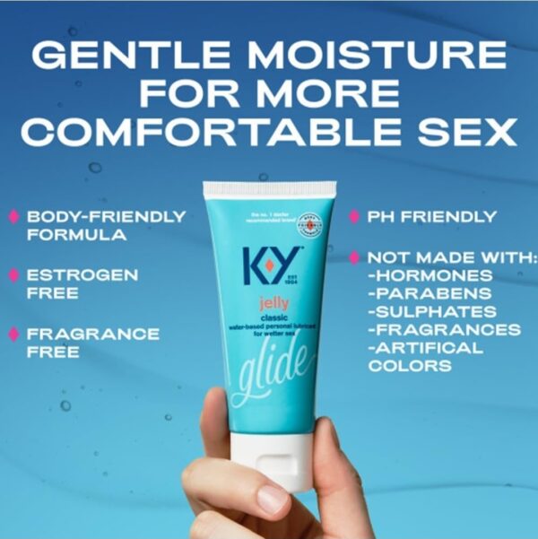 K-Y Jelly Classic Water-Based Body Friendly Formula 4 Fl Oz - Image 7