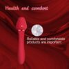 Rose Clitoral Sucking G Spot Vibrator, Clit Sucker Nipple Dildo Rabbit Vibrator, Clitoris Stimulator with 5 Suction Patterns & 10 Strong Vibration Adult Sex Toys for Women Couples (Red) - Image 4
