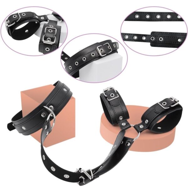 BDSM Neck to Wrist Restraints kit Bondage Set - Image 4