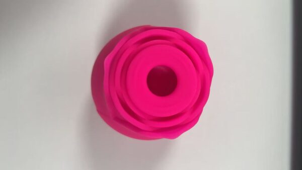 Rose Vibrator G-spot Dildo Vibe Sucker Sex-toys Women (Hot Pink)